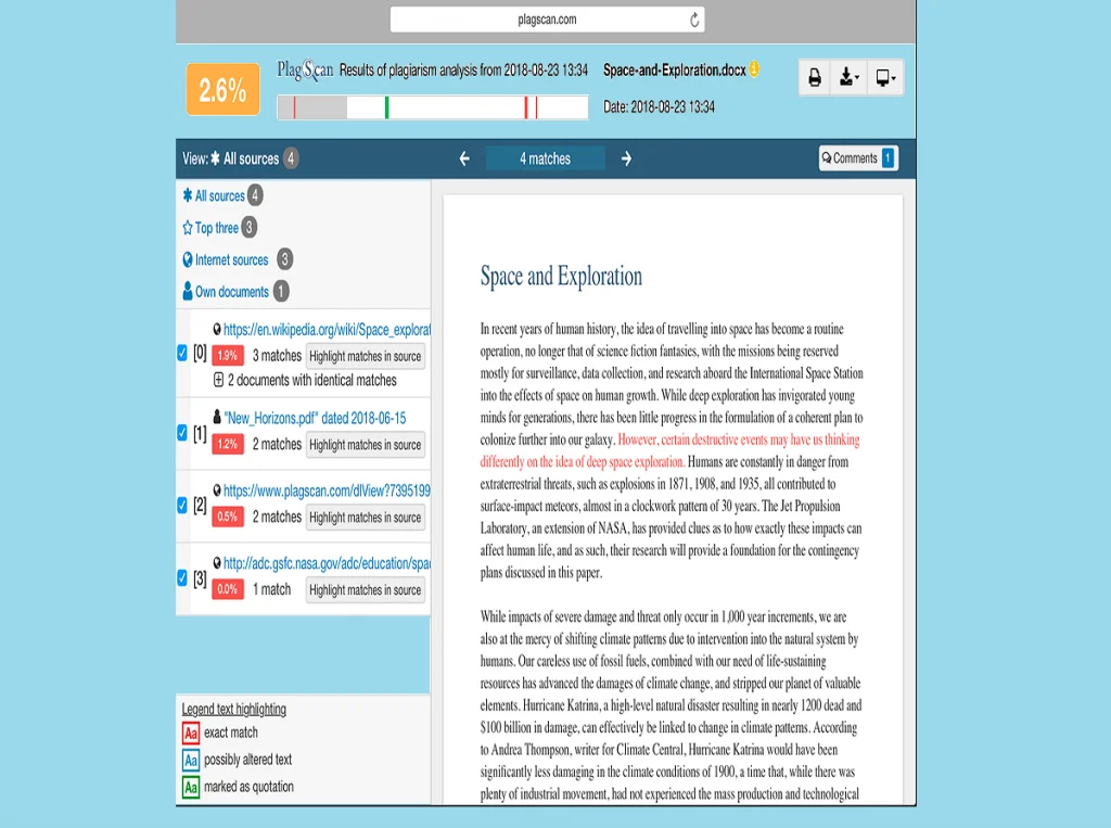 15 The Best Plagiarism Checkers free online 7 plagscan