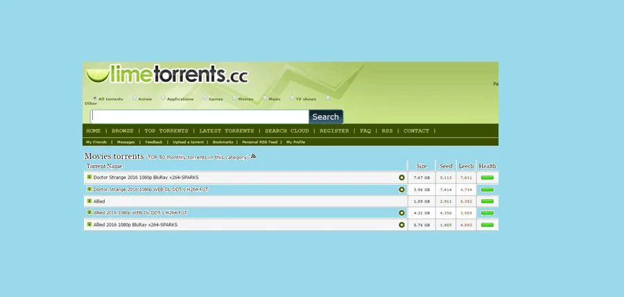 1337x Alternatives (8 Best Sites Like 1337x) 2 LimeTorrents