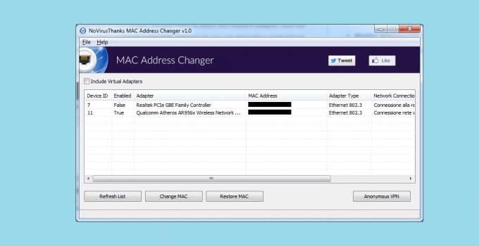 MAC Address Changer