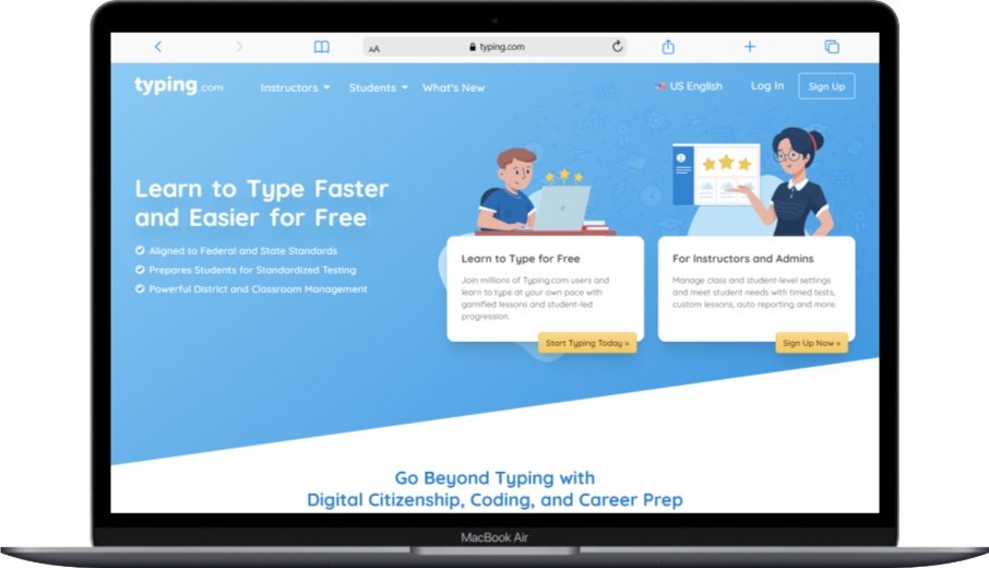 17 Best Free Typing Programs to Help You Type Like an Expert 4 Typing.com interface
