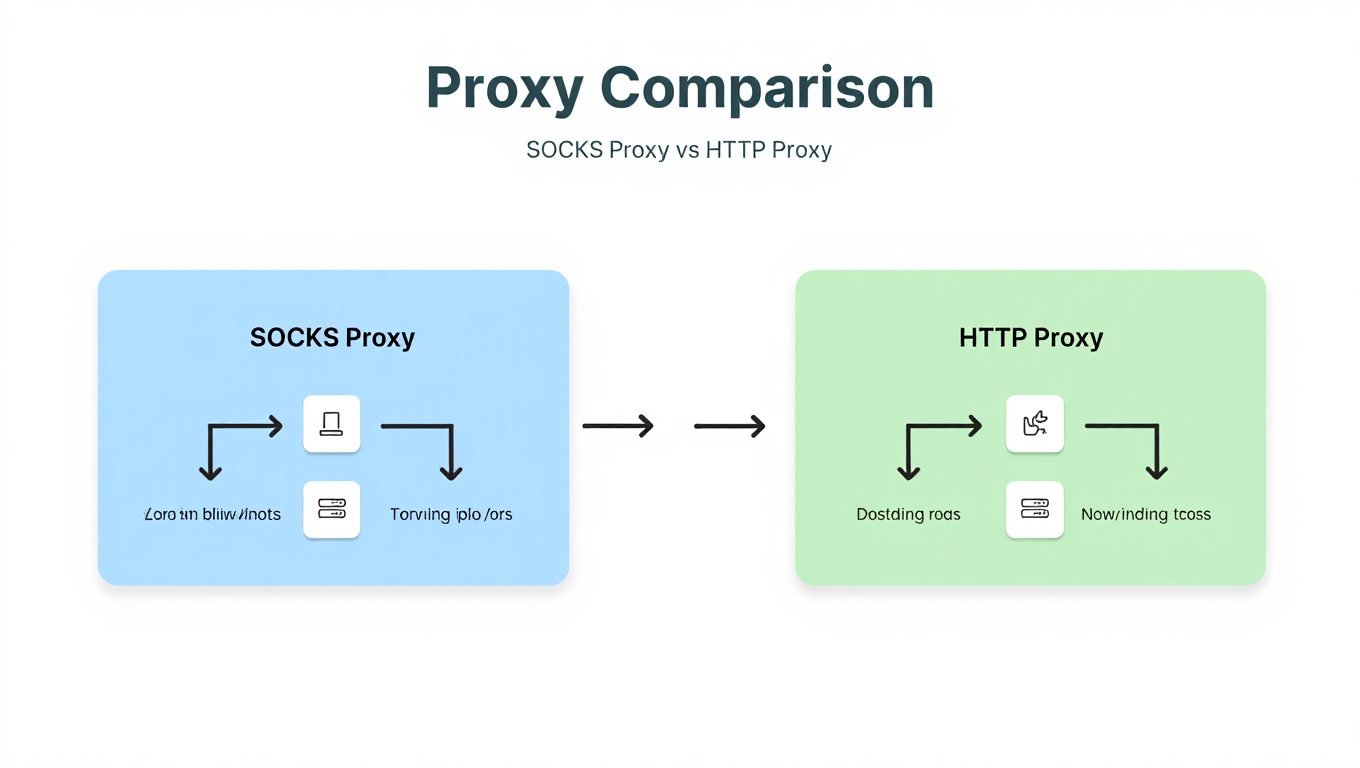 Socks Proxy vs HTTP Proxy: Which is Better? 2 Differences Between Socks Proxy and HTTP Proxy