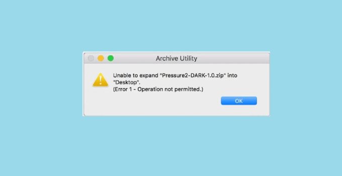 Fixing the "Unable to Expand Zip" Error on Mac: Error 79 Inappropriate File Type or Format 32