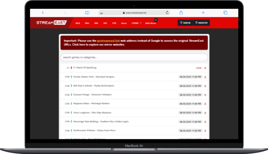 Guide to StreamEast.tw NEW 100% LIVE: For Watching Sports Online 1 Guide to StreamEast.tw NEW 100% LIVE: For Watching Sports Online 1