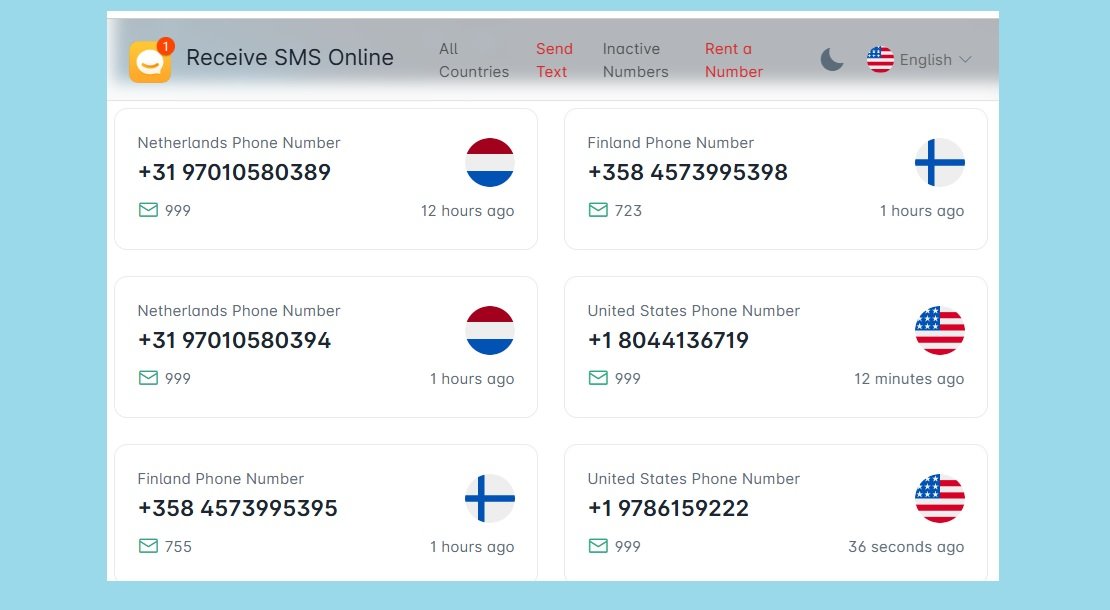 35 Best Free Sites to Receive SMS Online For Verification Without a Phone 7