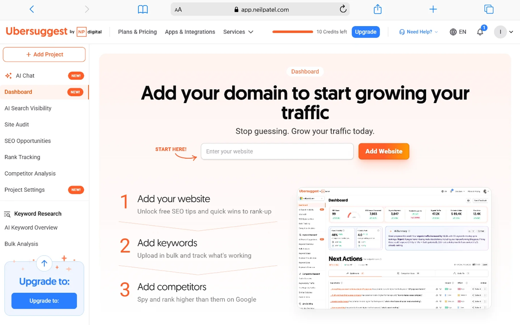 50+ Best Free SEO Tools That SEO Experts Actually Use In 2026 4 Ubersuggest best free seo tool