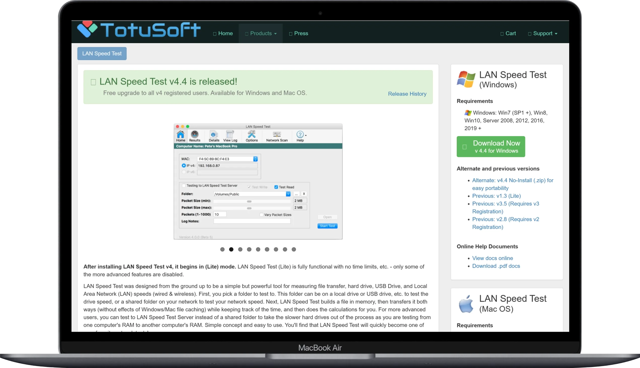 10 Best Free LAN Speed Test Software For Testing Your Network Speed 7 Totusoft LAN Speed Test