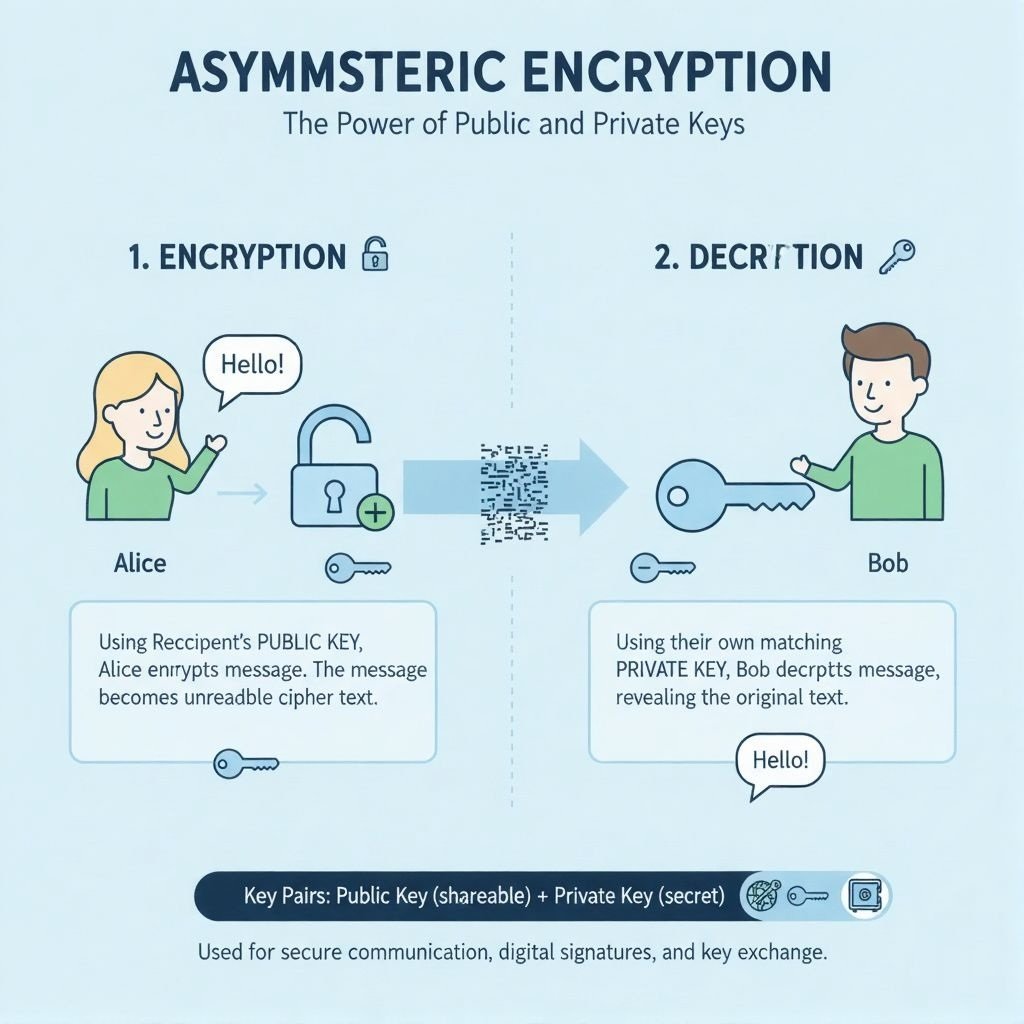 What Is Asymmetric Encryption in Cyber Security? A Complete Beginner’s Guide to Public and Private Key Systems 1 What Is Asymmetric Encryption in Cyber Security