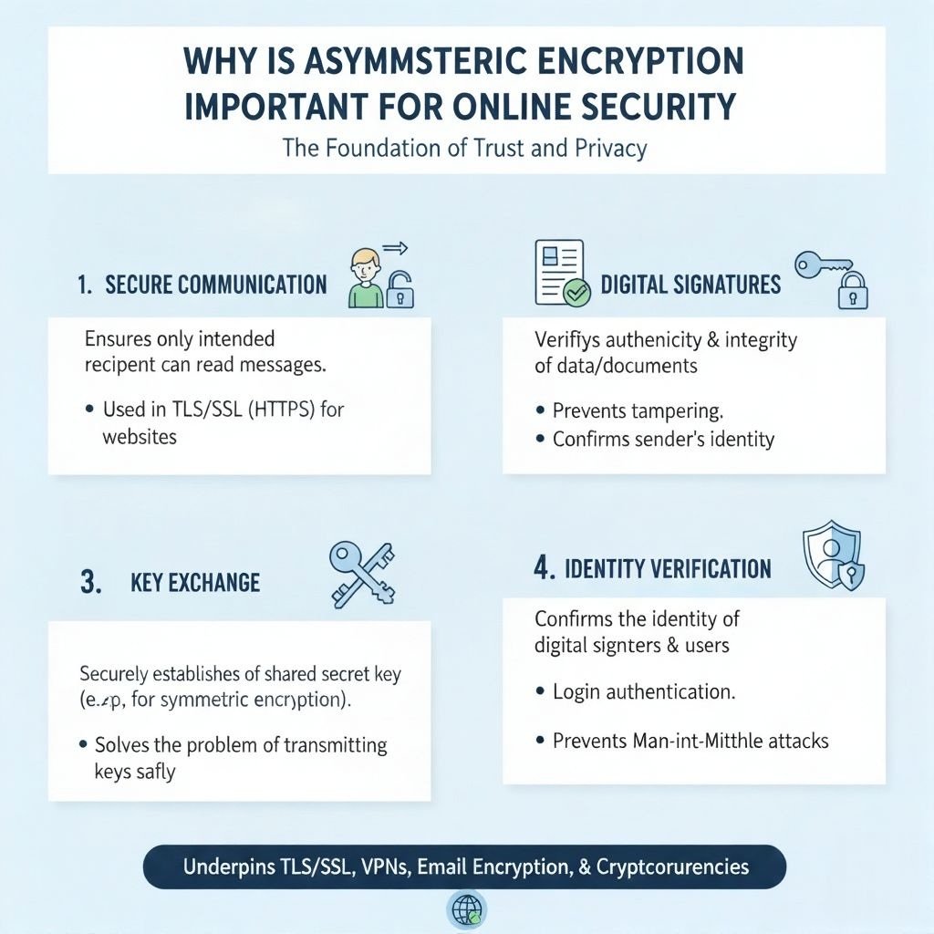 What Is Asymmetric Encryption in Cyber Security? A Complete Beginner’s Guide to Public and Private Key Systems 2 Why Is Asymmetric Encryption Important for Online Security