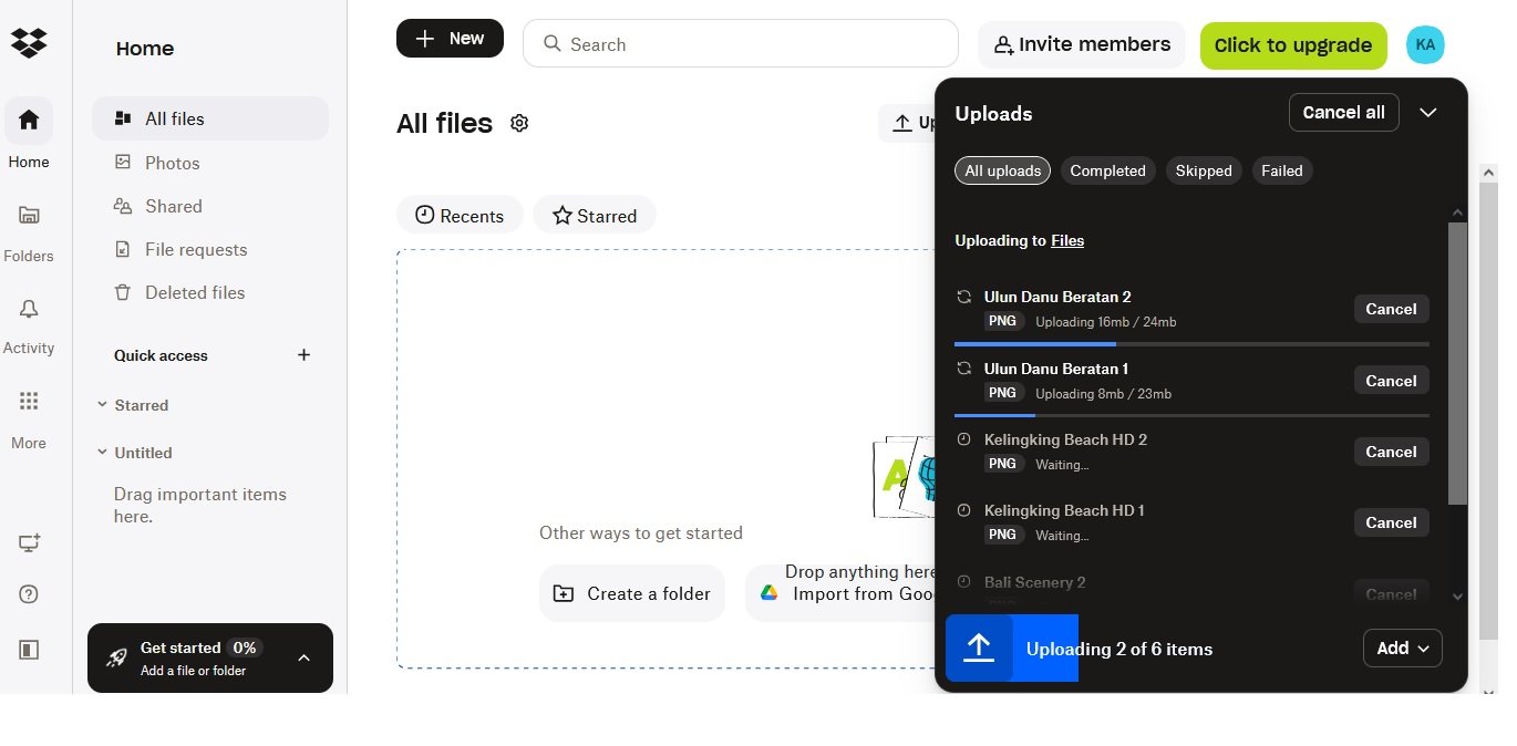 Dropbox for Photo Backup Cloud Solution